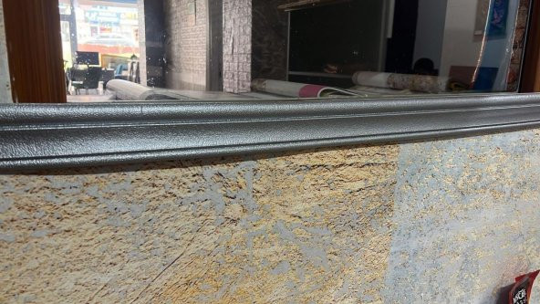 Renkli Duvarlar Düz Gri 8cm-117cm Kendinden Yapışkanlı Çıta Çerçeve Süpürgelik - 4