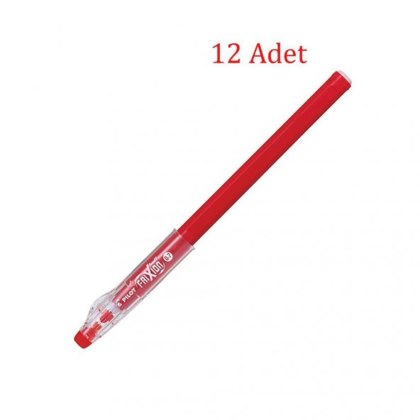 Pilot Frixion Ball Stick Roller Silinebilir Jel Kalem 0.7 mm Kırmızı F05-R 12 Adet
