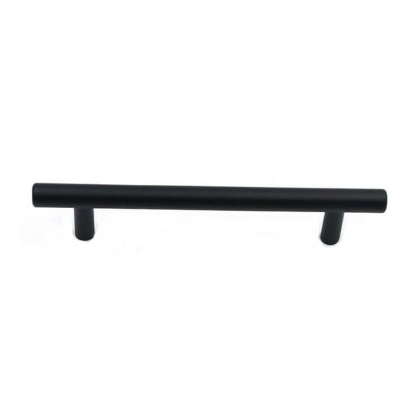 Alüminyum Paslanmaz Mat Siyah 128 mm Mobilya Kulp Çap:12 mm - 4