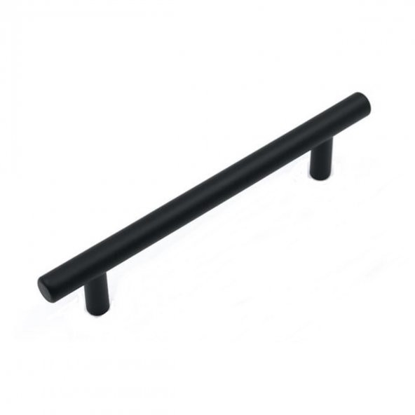 Alüminyum Paslanmaz Mat Siyah 160 mm Mobilya Kulp Çap:12 mm