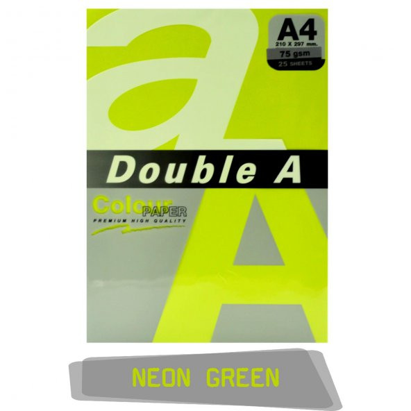 Double A Renkli Fotokopi Kağıdı 25 Li A4 75 gr