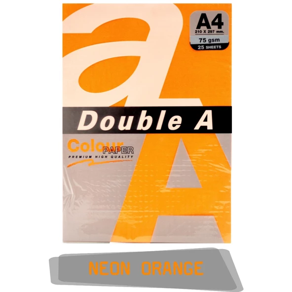 Double A Renkli Fotokopi Kağıdı 25 Li A4 75 gr - 2