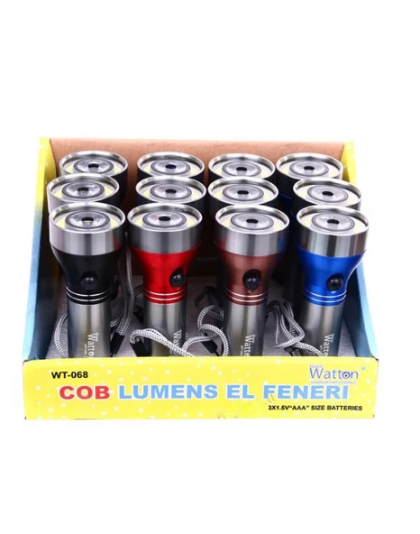 Watton WT-068 Ledli EL Feneri - Resim 4