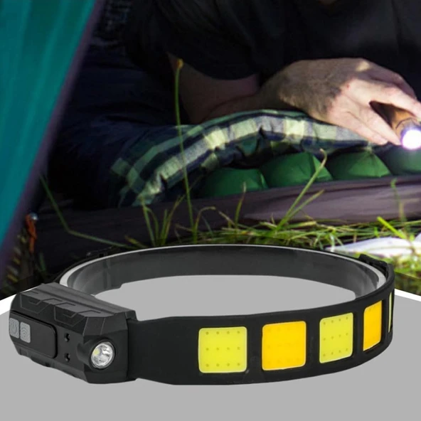 Watton WT-066 Cob XPG LED Sensörlü Kafa Feneri - Resim 4