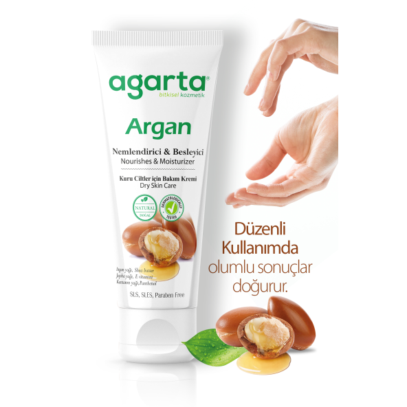 Doğal Yüz Ve El Besleyici Argan Yağlı Cilt Bakım Kremi 75 ml - 3