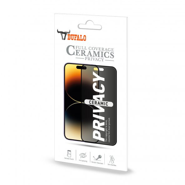 iPhone 14 Pro Max Hayalet Privacy Gizli Seramik Ekran Koruyucu - 2