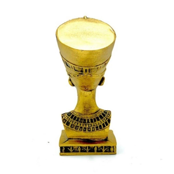 Dekoratif Antik Mısır Nefertiti Polyester Biblo 15cm - Resim 3