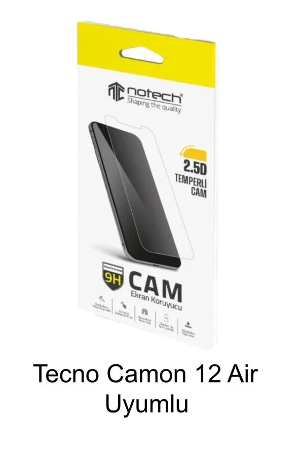 Tecno Camon 12 Air Uyumlu Temperli Cam Ekran Koruyucu