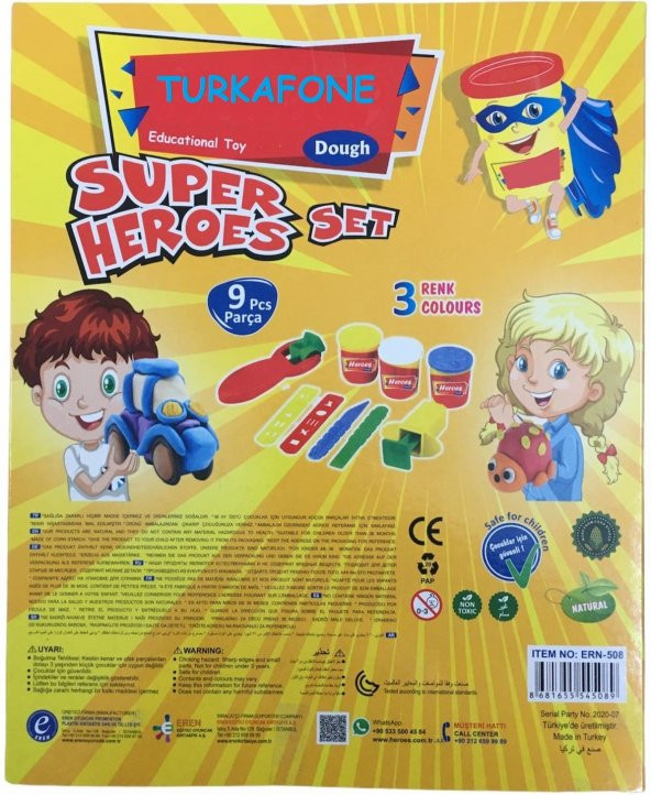 TURKAFONE Oyun Hamuru Seti - Mısır Nişastasından Doğal Ürün - 2