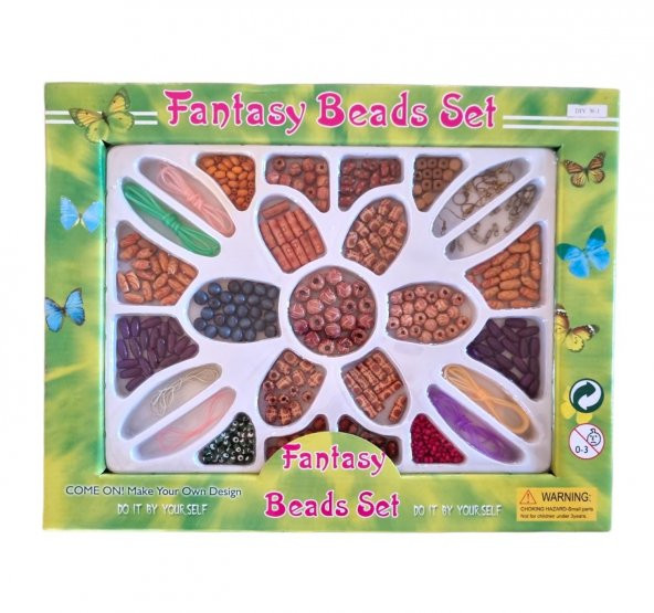 Büyük Boy Boncuk Takı Tasarım Seti - Fantasy Beads Set