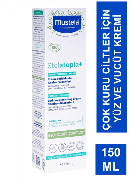 Mustela Stelatopia Lipit Yenileyici Cream 150 ml