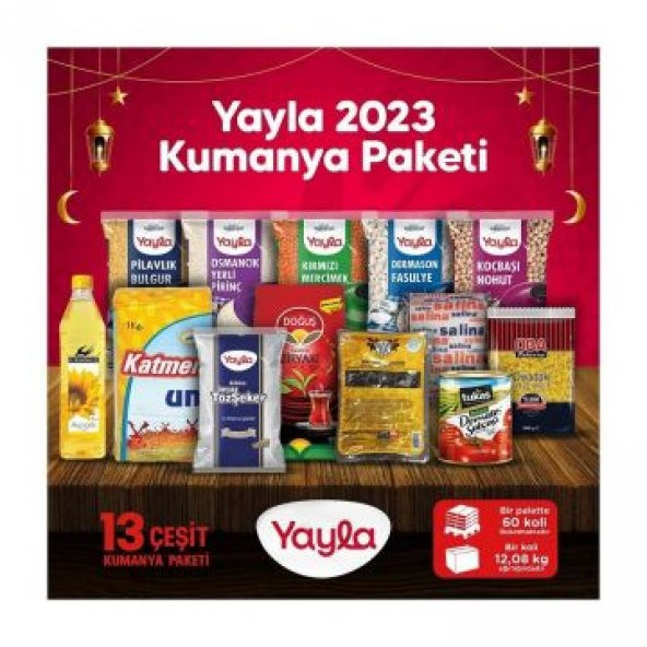 Yayla Ramazan Gıda Paketi ve Kumanyası 13 Çeşit