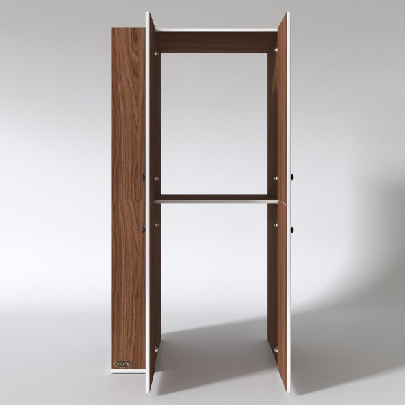 Kenzlife çamaşır-kurutma makinesi dolabı kapaklı fedyenka sol cvz 180*090*60 banyo arkalıksız - Resim 3