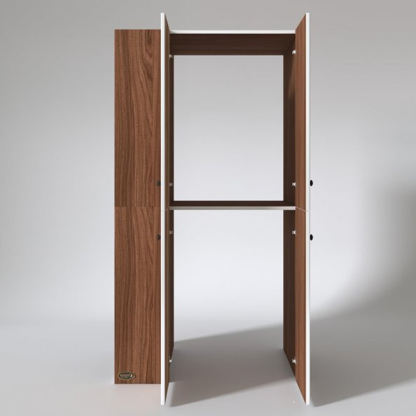 Kenzlife çamaşır-kurutma makinesi dolabı kapaklı foka sol cvz 180*090*60 banyo arkalıksız - 3