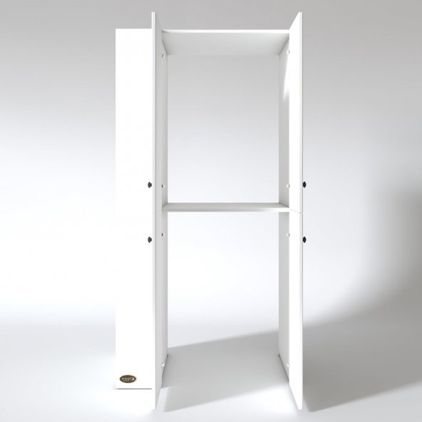 Kenzlife çamaşır-kurutma makinesi dolabı kapaklı fedyenka sol byz 180X090X60 banyo arkalıksız - 3