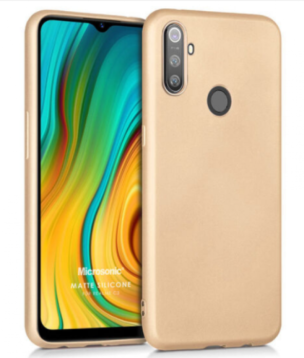 OPPO REALME C3   RUBBER SİLİKON KILIF ARKA KAPAK