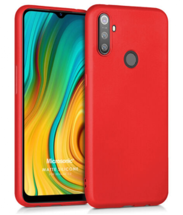 OPPO REALME C3   RUBBER SİLİKON KILIF ARKA KAPAK