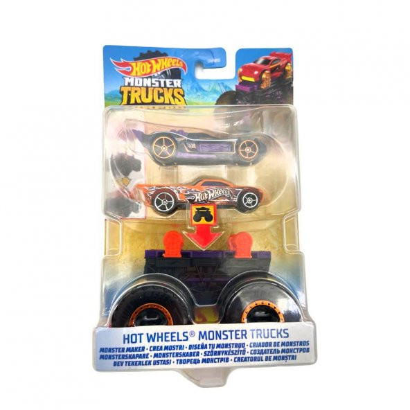 Hot Wheels Dev Canavar Kamyonlar (Monster Trucks) Dev Tekerlek Ustası Araçlar (GWW13)