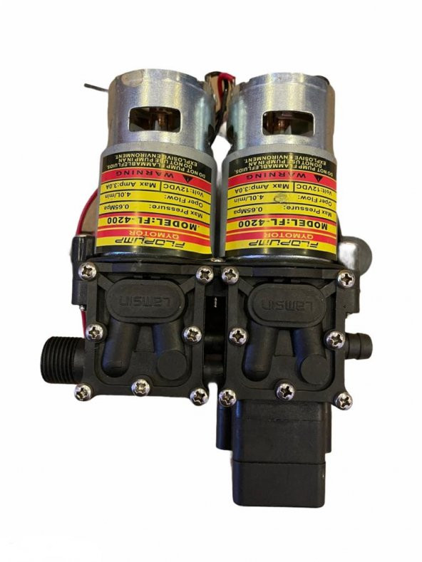 İkili Diyafram Pompa 12VOLT 8litre