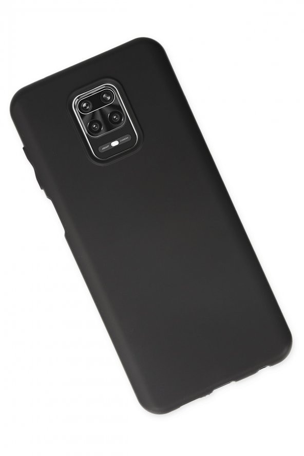 Xiaomi Redmi Note 9 Pro Kılıf Yumuşak Dokulu Silikon  - Siyah - 3