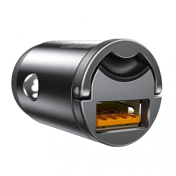 Baseus 30W Ultra Hızlı 1x USB Girişli Araç İçi Çakmaklık Şarj Adaptörü, Universal Araç Şarj Başlığı