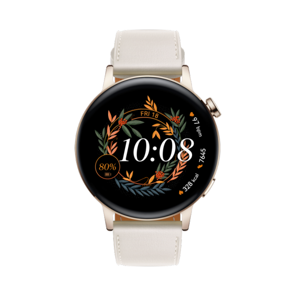 Huawei Watch GT 3 Elegant Beyaz 42 MM Akıllı Saat (Huawei Türkiye Garantili)
