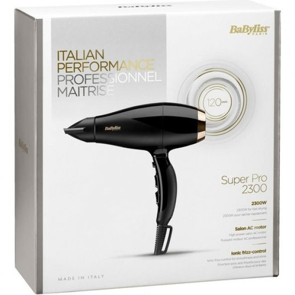 Babyliss 6714E Süper Pro 2300 W İyonlu Saç Kurutma Makinesi - 4