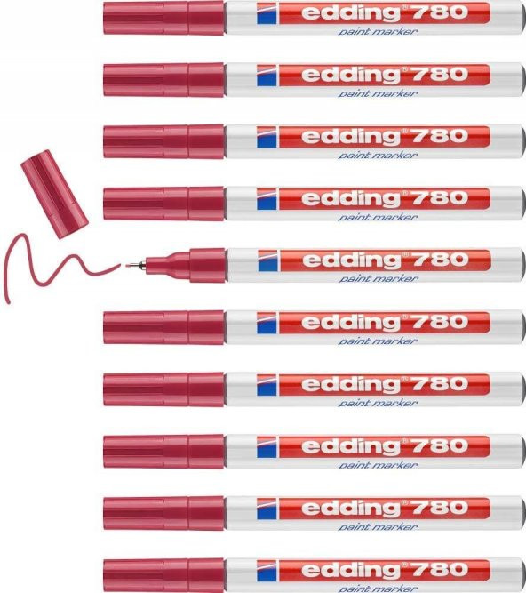EDDING DEKORASYON MARKORU KIRMIZI 10 LU (780) - 2