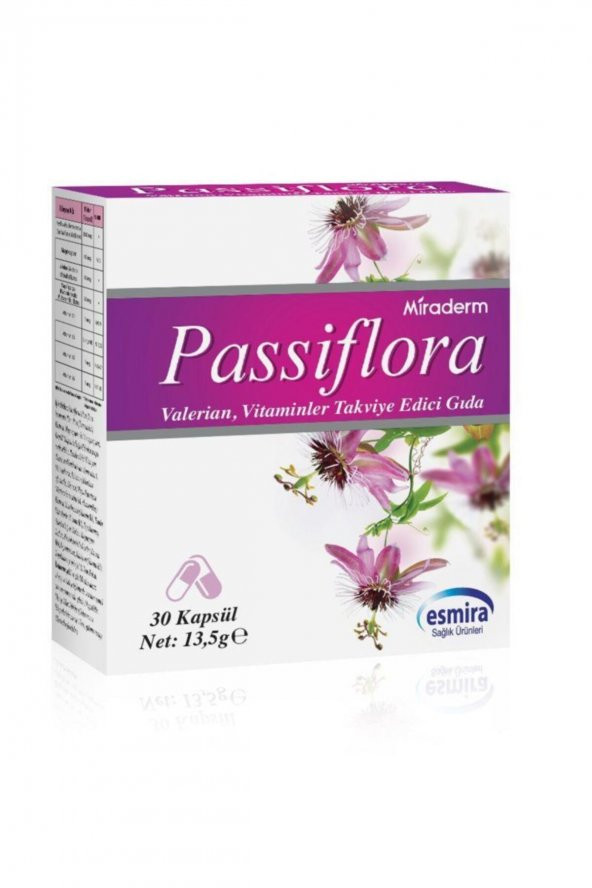 Miraderm Passıflora 30 Kapsul- Mıraderm