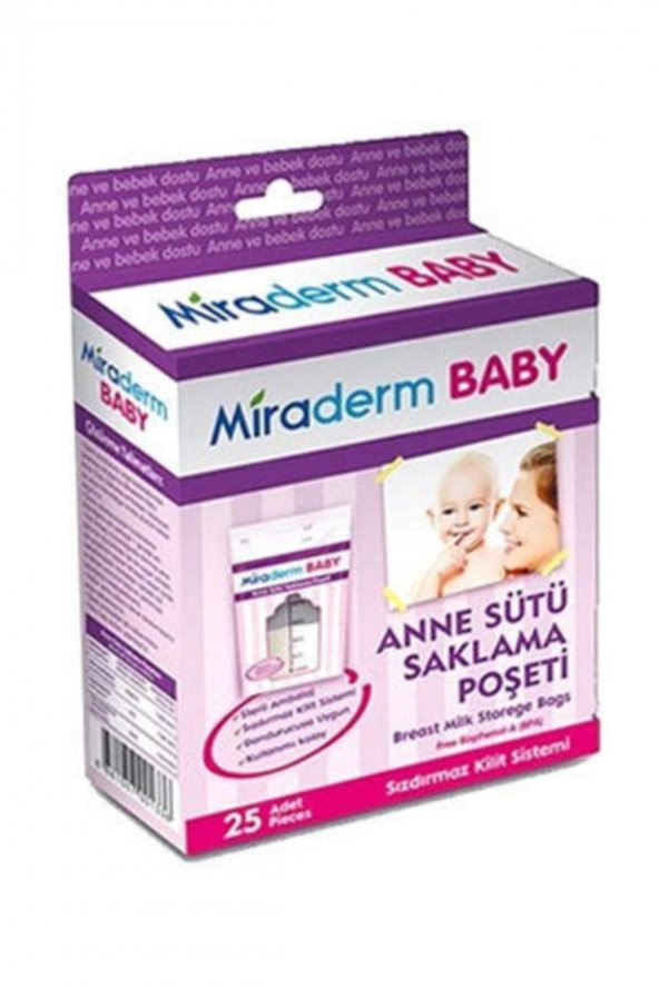 Miraderm Baby Anne Sütü Saklama Poşeti