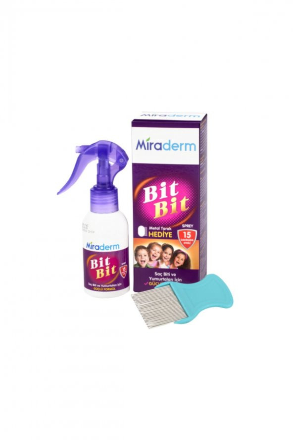 Miraderm 100 Ml Metal Sprey Ve Tarak