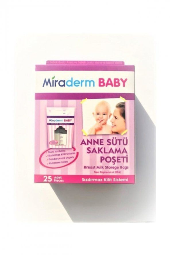 Miraderm Baby Anne Sütü Saklama Poşeti - 2