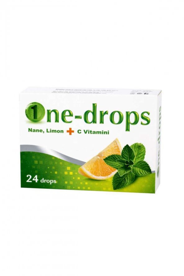 MİRADERM One-drops Nane Limon C Vitamini 24 Pastil