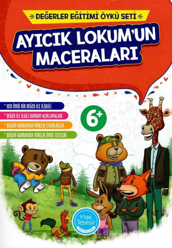 Mavi Tebeşir Ayıcık Lokumun Maceraları Öykü Seti 10 Kitap