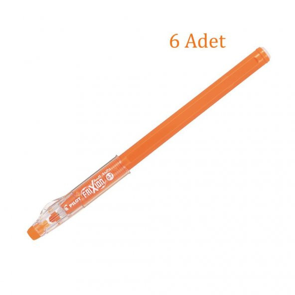 Pilot Frixion Ball Stick Roller Silinebilir Jel Kalem 0.7 mm Turuncu F04-O 6 Adet