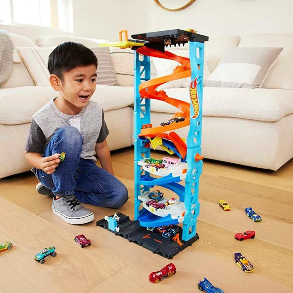Hot Wheels 2 si 1 Arada Dönüşen Heyecanlı Yarış Kulesi - Resim 3