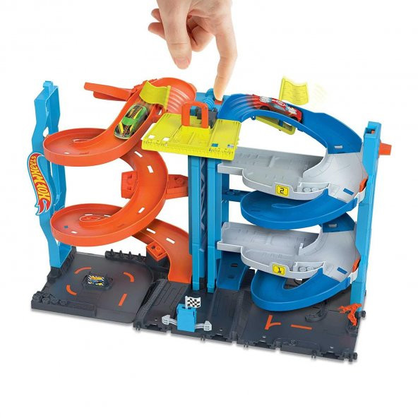 Hot Wheels 2 si 1 Arada Dönüşen Heyecanlı Yarış Kulesi - Resim 4