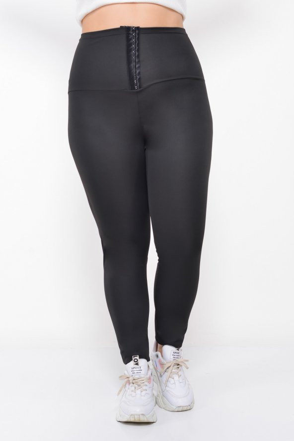 SAUNA SUIT Vücut Şekillendirici Toparlayıcı Ekstra Yüksek Bel Agraflı Termal Tayt