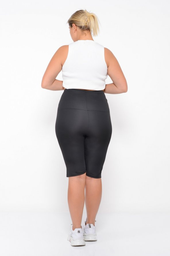 SAUNA SUIT Ekstra Yüksek Bel 3 Kademeli Agraflı Maksimum Terleten Termal Korse Şort - 6