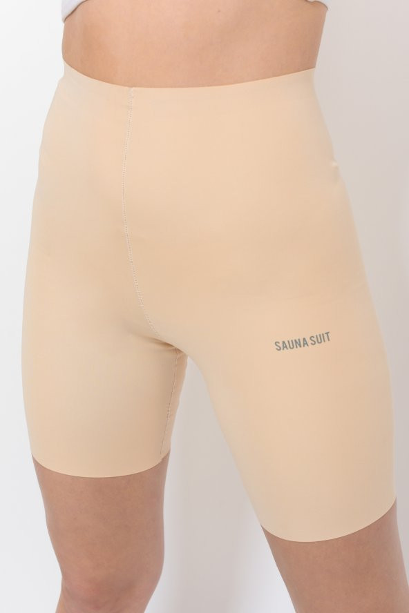 SAUNA SUIT İz Yapmaz Lazer Kesim Yüksel Bel Paçalı Korse Göğüs Altı Beli Kaymaz