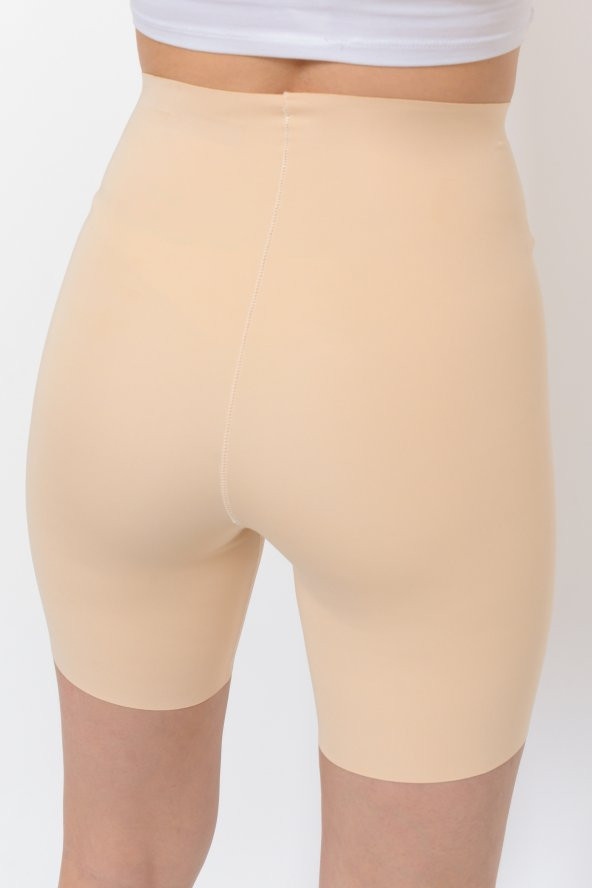 SAUNA SUIT İz Yapmaz Lazer Kesim Yüksel Bel Paçalı Korse Göğüs Altı Beli Kaymaz - 3