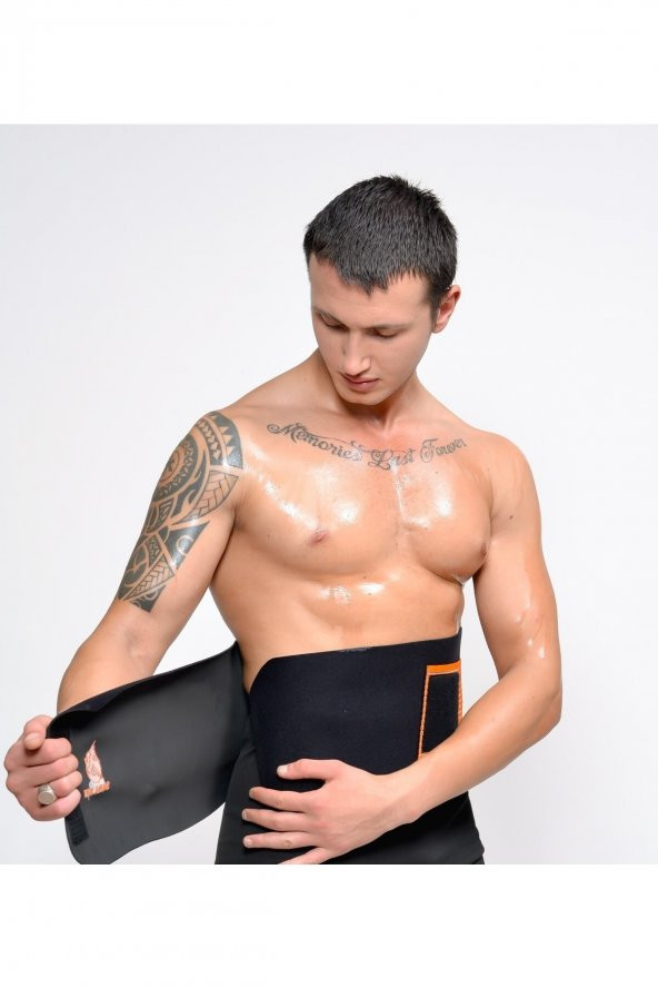 SAUNA SUIT Unisex 100 Orijinal Korse Bel Göbek Basen Zayıflama Terleme Termal Kemer Incetici Korseyky - 2