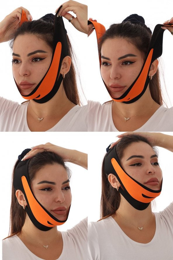 SAUNA SUIT Toparlayıcı Sarkık Önleyici Gerginleştirici Yüz Korsesi Boyun Çene Bandı Yüz Ve Gıdı Korses - 7