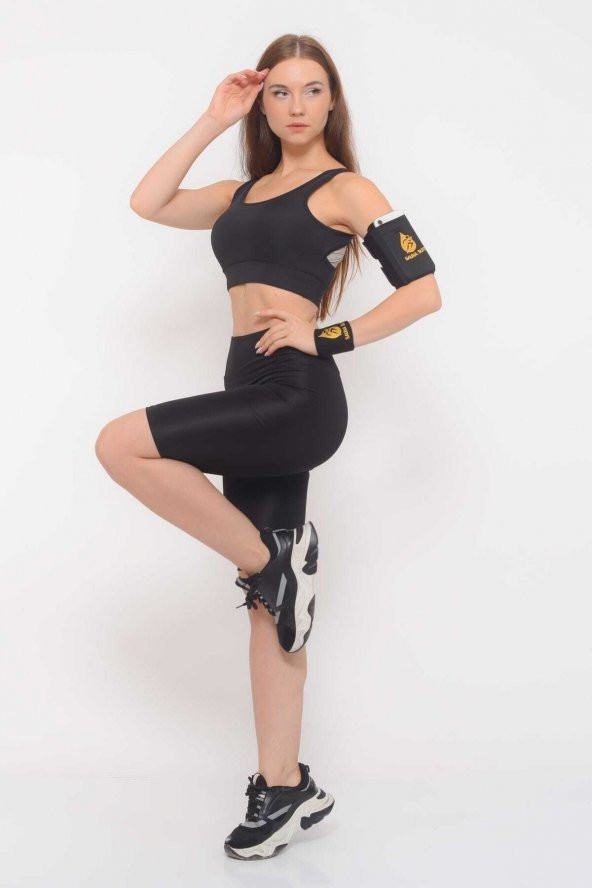 SAUNA SUIT Tüm Telefonlara Uyumlu Yürüyüş Koşu Spor Bandı Ve Termal Kumaş Sayesinde Ağrı Önleyici - 3