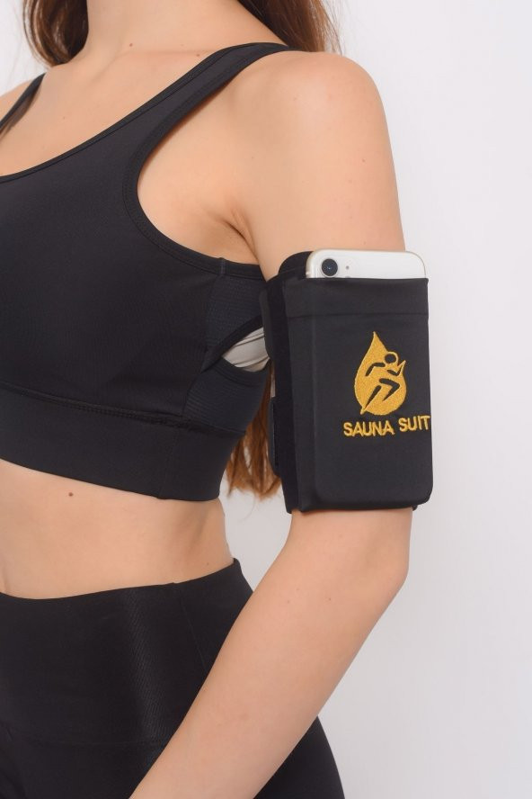 SAUNA SUIT Tüm Telefonlara Uyumlu Kol Sıkılaştırıcı, Sarkma Önleyici Ultra Saglam Sporcu Kol Bandı - 5