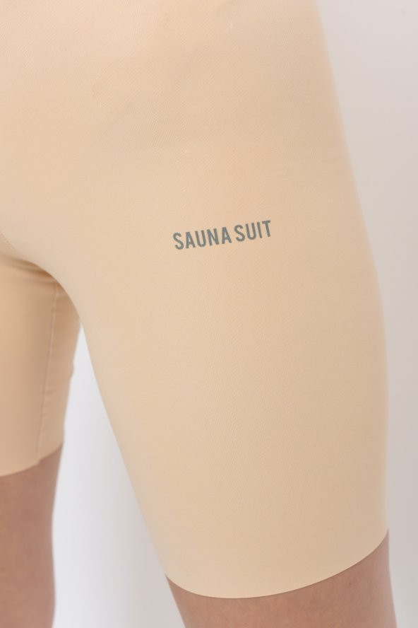 SAUNA SUIT İz Yapmaz Lazer Kesim Yüksel Bel Paçalı Korse Göğüs Altı Beli Kaymaz - 6