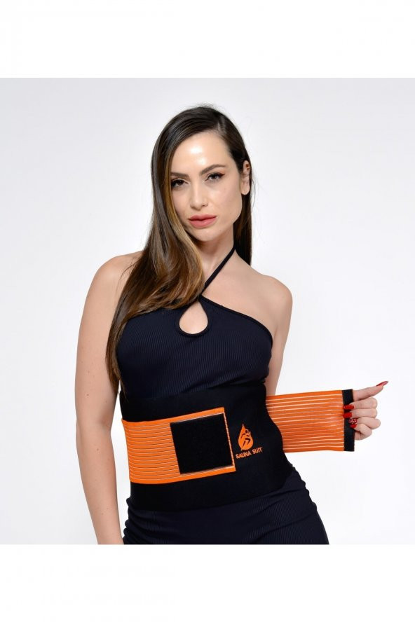 SAUNA SUIT Unisex 100 Orijinal Korse Bel Göbek Basen Zayıflama Terleme Termal Kemer Incetici Korseyky - 6
