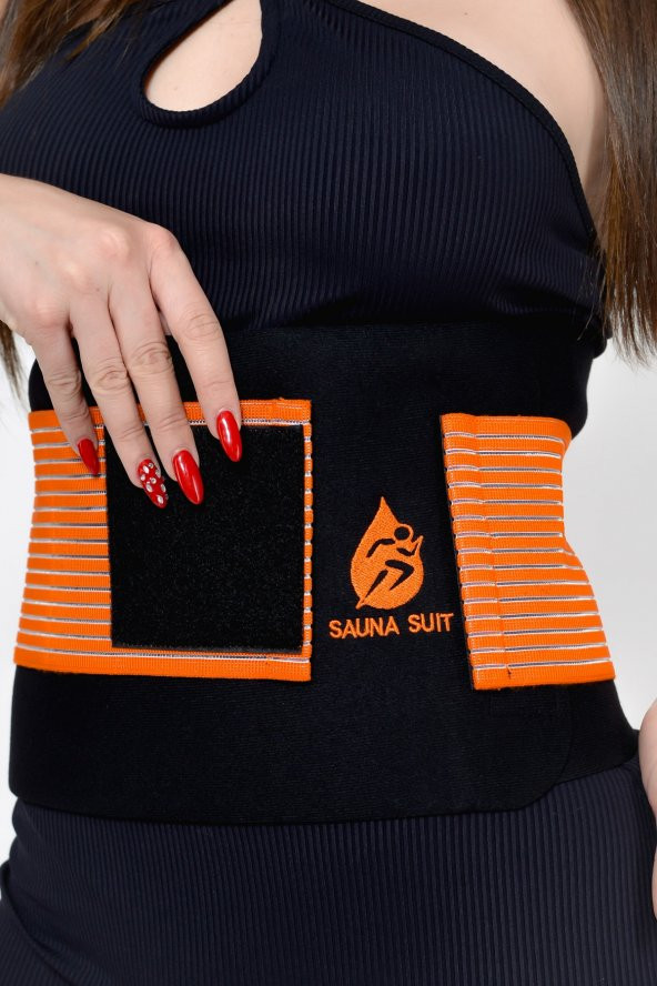 SAUNA SUIT Kadın-erkek 100 Orijinal Korse Bel Göbek Basen Zayıflama Terleme Termal Kemer Incetici Korseyky - 5