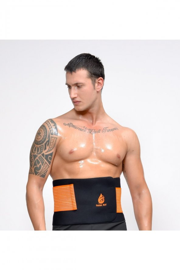 SAUNA SUIT Kadın-erkek 100 Orijinal Korse Bel Göbek Basen Zayıflama Terleme Termal Kemer Incetici Korseyky - 6