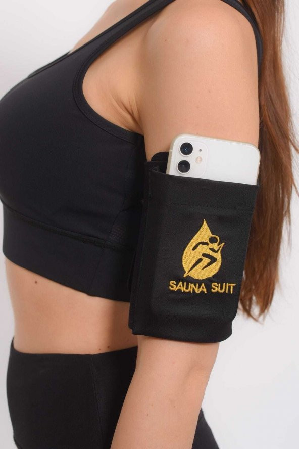 SAUNA SUIT Tüm Telefonlara Uyumlu Yürüyüş Koşu Spor Bandı - 2
